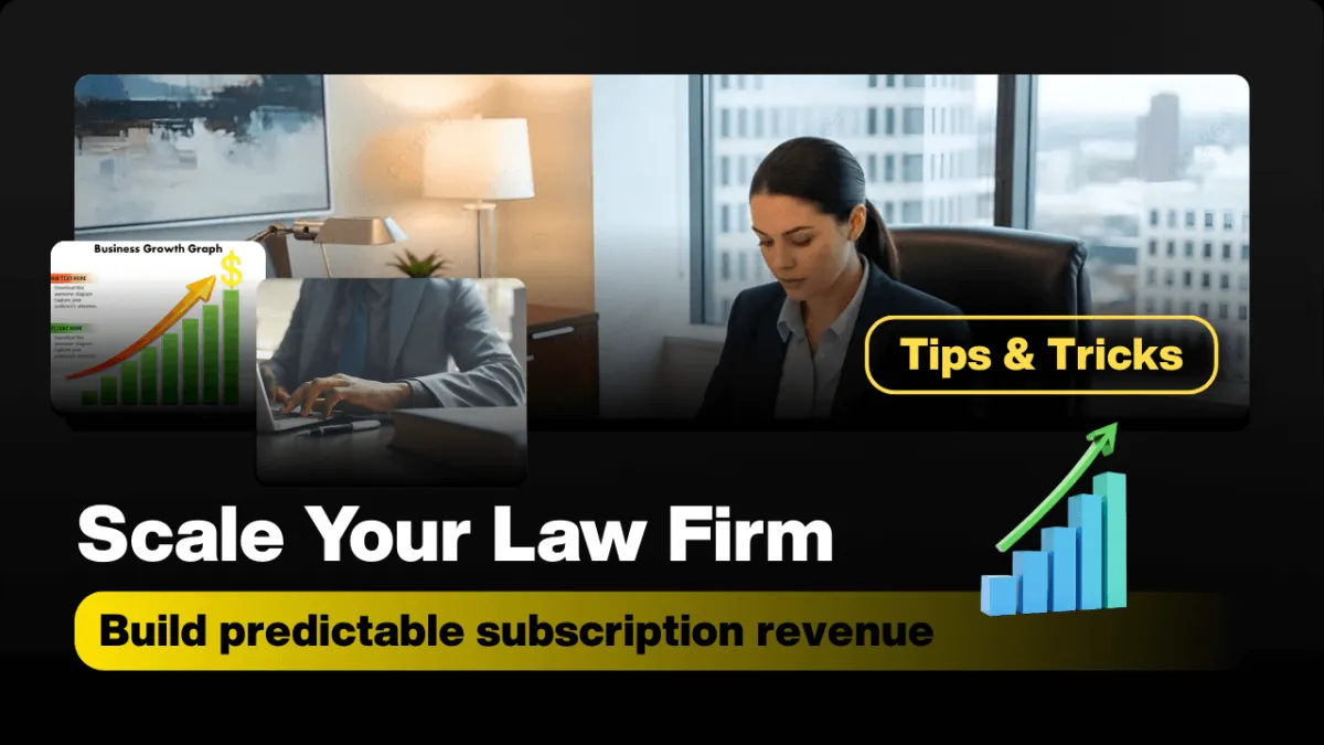 Scaling Your Legal Practice with Subscription-Based Services: The Let Go Boss Strategy