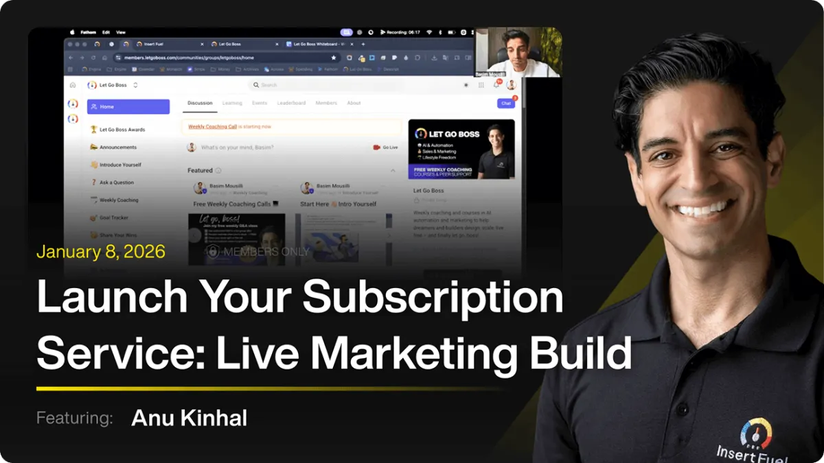 Launch Your Subscription Service: Live Marketing Build