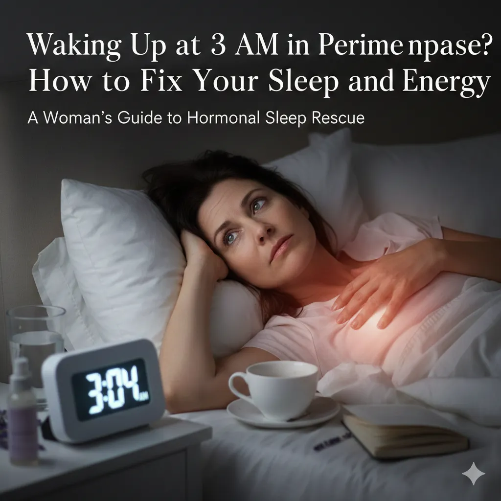 Staring at the ceiling at 3 AM? Discover why perimenopause affects sleep and how to fix midlife fatigue by addressing the cortisol root cause.