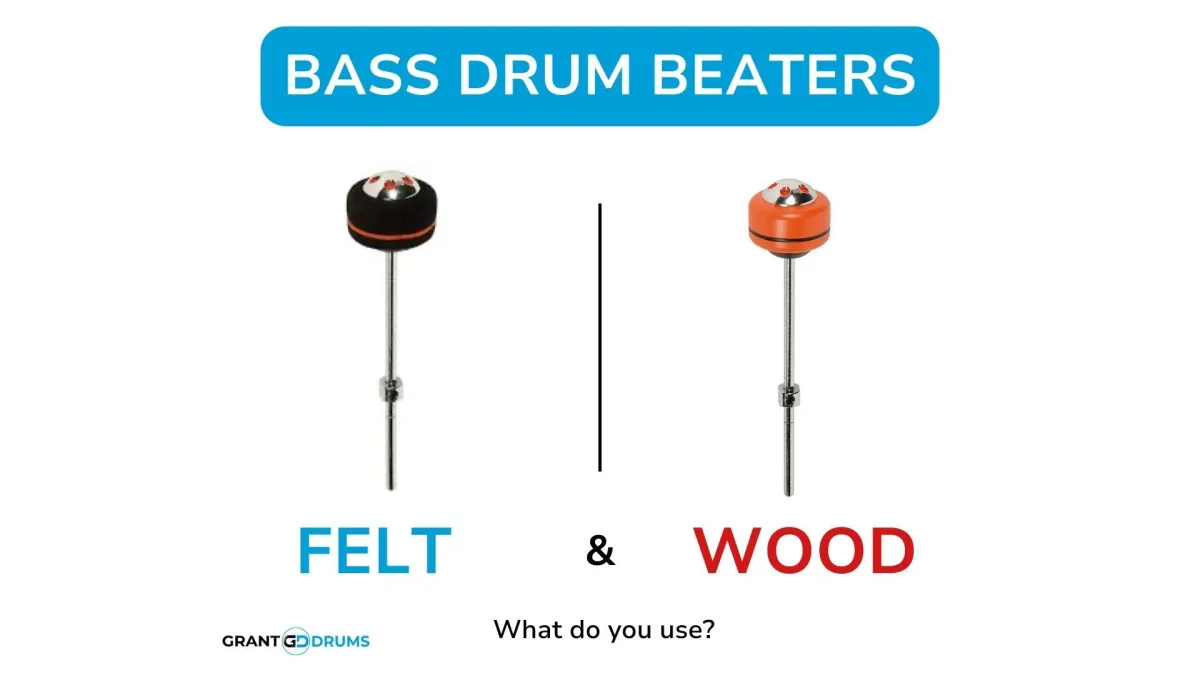 Felt vs Wood Bass Drum Beaters