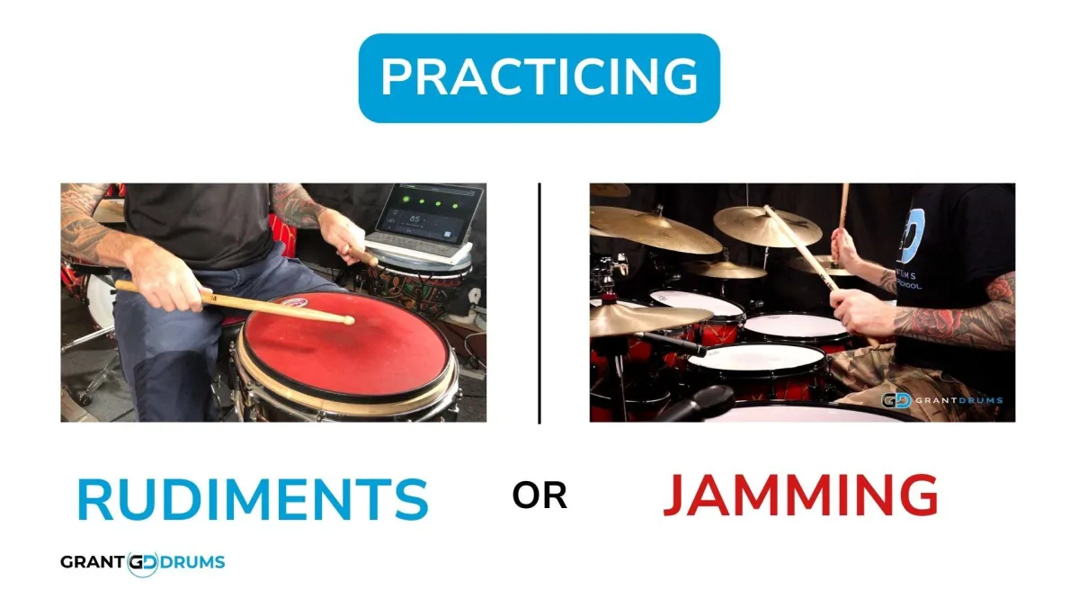 Drilling the Basics vs. Letting Loose: Rudiments Practice vs. Freestyle Jamming