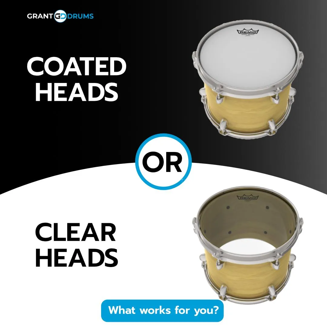 Coated Heads vs Clear Heads: Which Drumhead Do You Prefer for Recording?