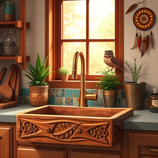 A minimalistic blog cover image featuring a modern kitchen remodel in Scottsdale. The central focus is a spacious kitchen with an elegant marble island surrounded by bar stools, showcasing sleek geometric-shaped cabinets in muted earthy tones. A large window fills the room with soft, natural light, accentuating clean lines and minimalist decor. Playful elements include a colorful cactus on the countertop and a southwest-inspired tile backsplash, adding local personality. A simple succulent in the corner enhances the serene ambiance. The color palette includes soft whites and grays with warm browns and rustic greens, creating a harmonious, stylish environment. Gold or brass light fixtures introduce a sophisticated touch without overpowering the minimalist aesthetic. The background is light beige, promoting calmness while highlighting the kitchen's details, embodying modern elegance and a welcoming Scottsdale living atmosphere.