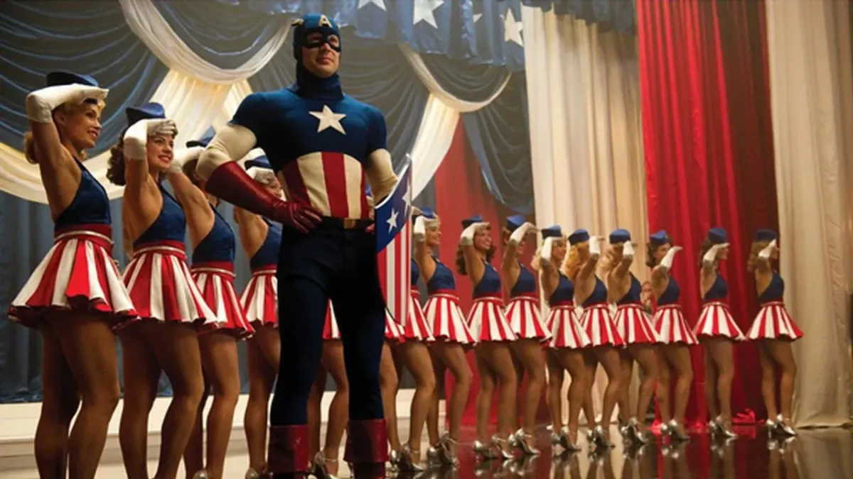 Captain America in his earlier days