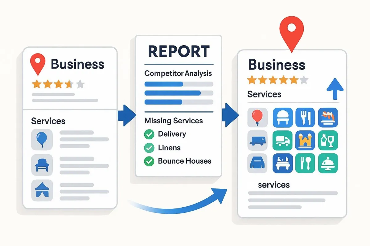 Competition Report Google Business Profile Services: How to use the report