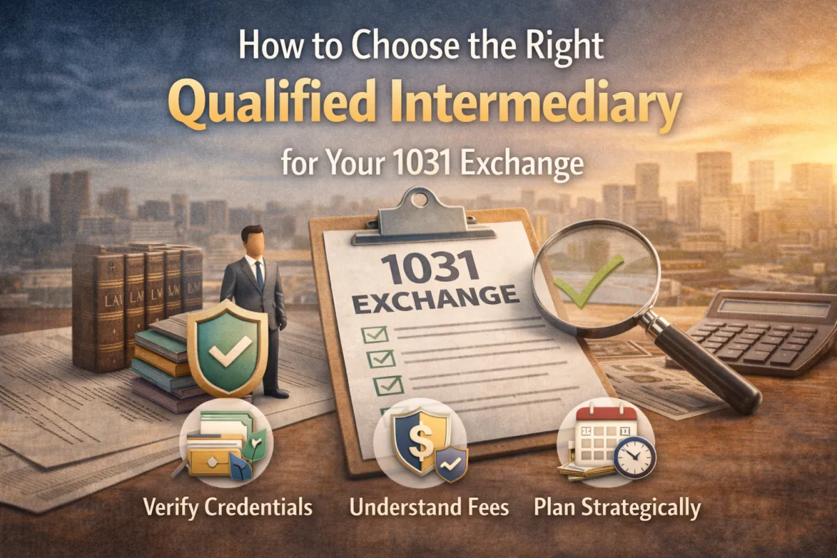 How to Choose the Right Qualified Intermediary for Your 1031 Exchange