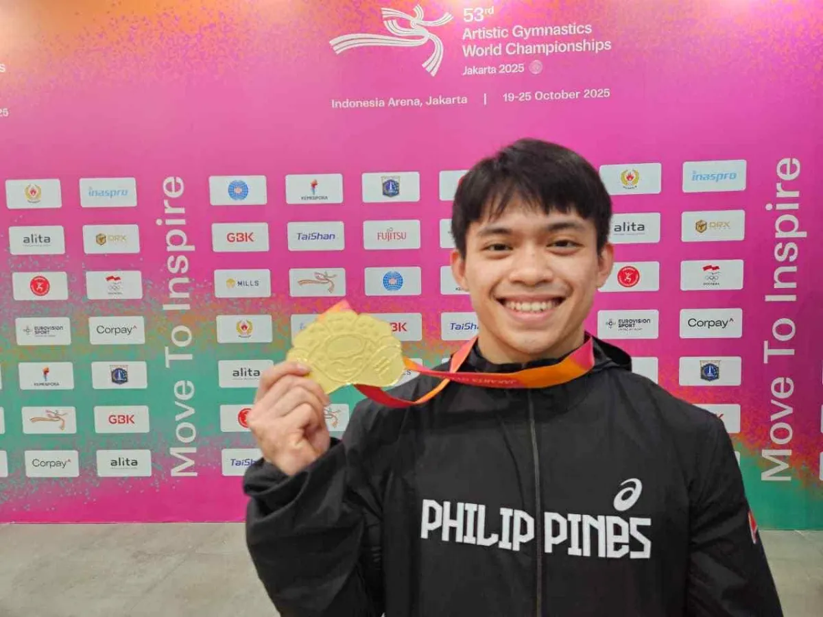 Carlos Yulo Bags Gold In Men’s Vault In Artistic Gymnastics World Championship