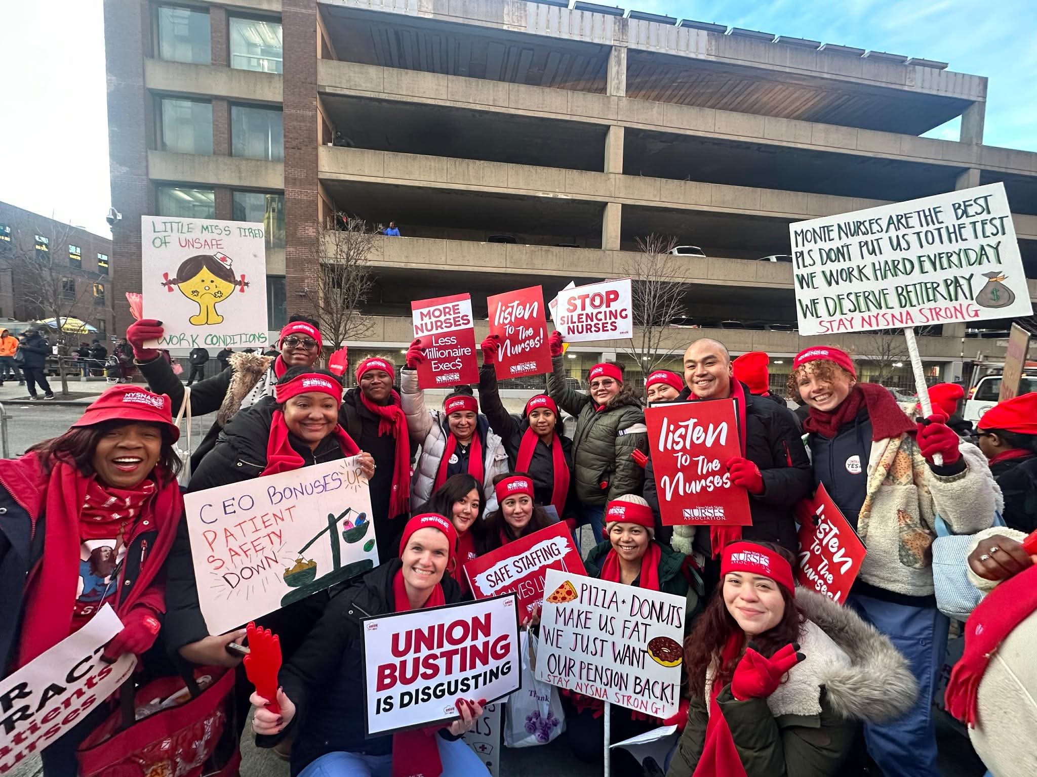 Thousands Of Nurses Protest In New York 