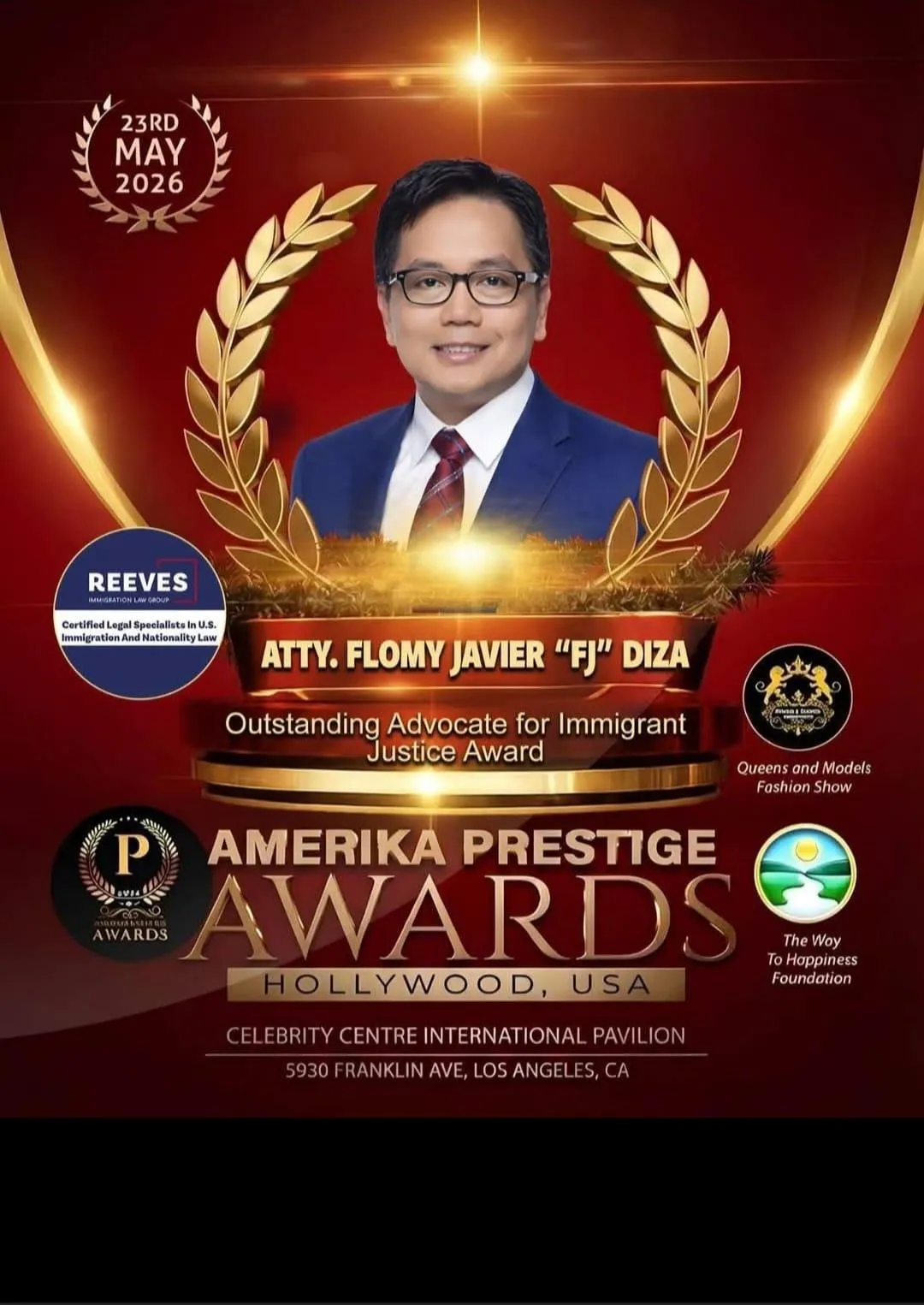 Filipino-American Lawyer To Receive Amerika Prestige Awards