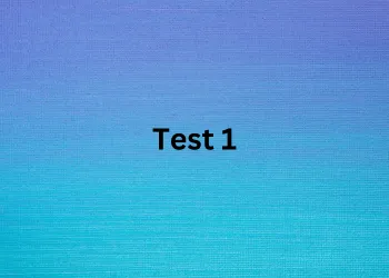 Test 1