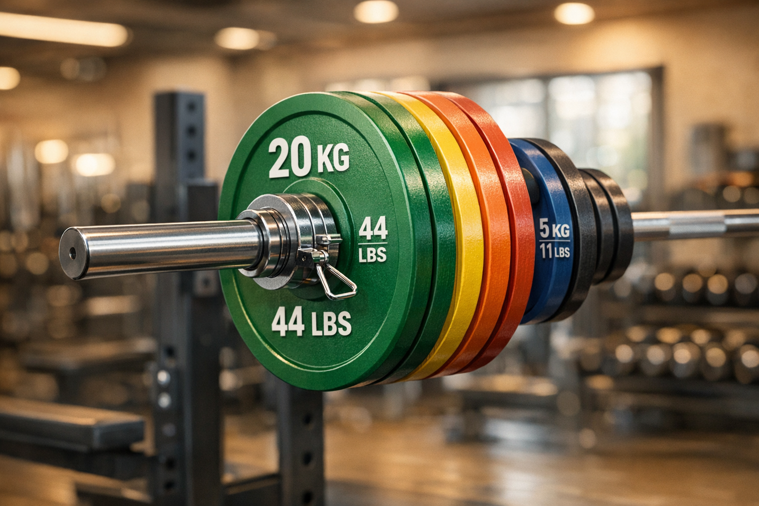 Barbell with weights