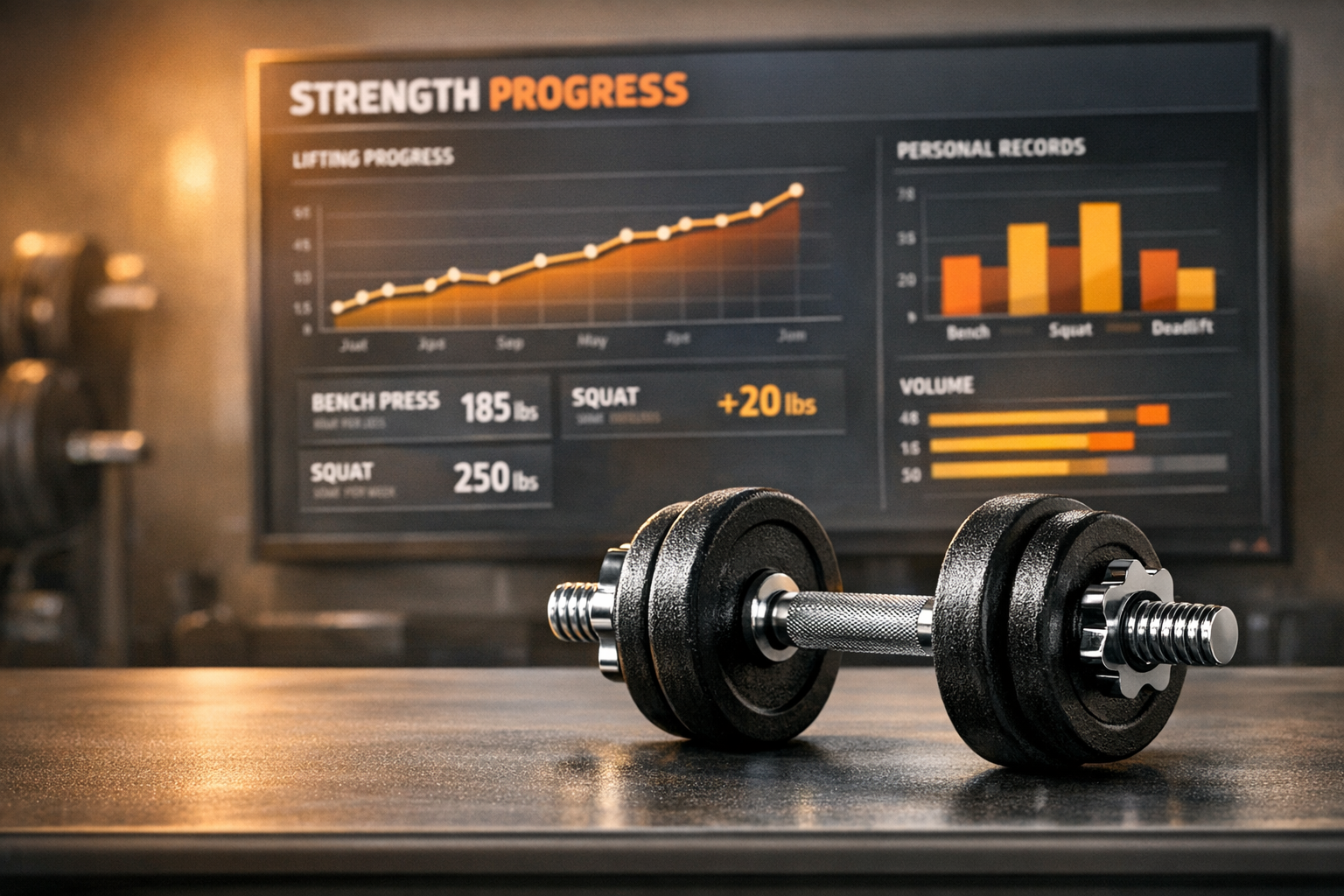 Strength training progress chart