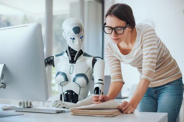 A Halifax business owner reviewing AI-powered SEO analytics to track search rankings.