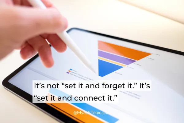 Graphic with text: Relation-Based Marketing – The Anti-Funnel Approach That Actually Works