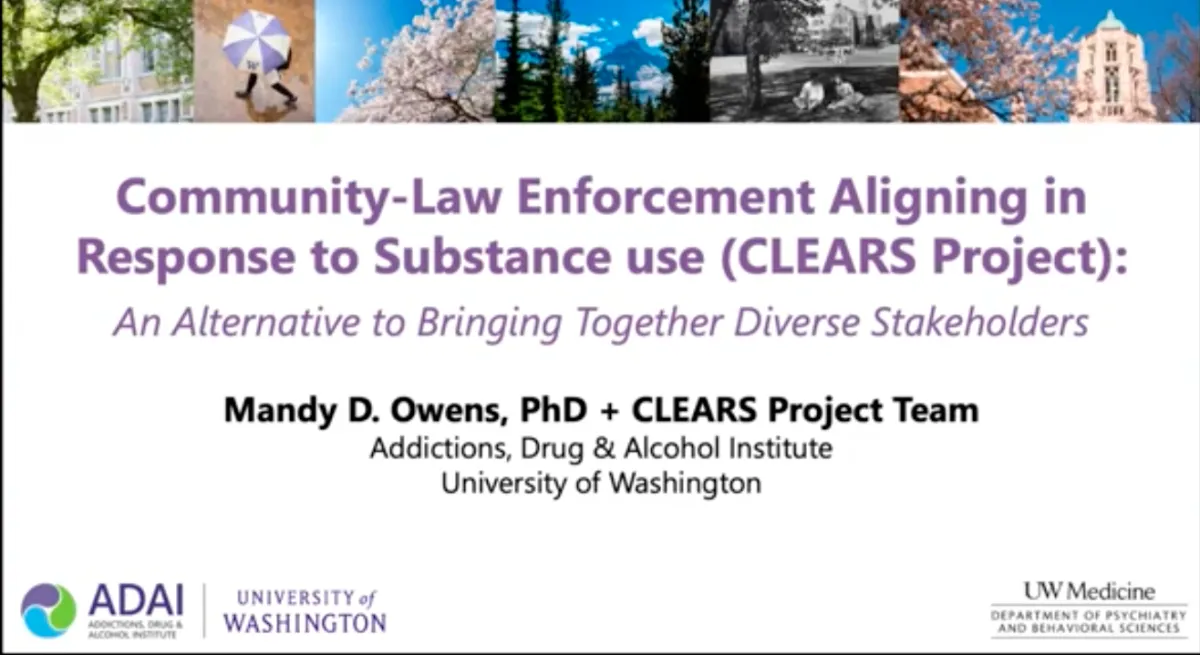 Discover how the CLEARS Project unites Washington State communities and law enforcement to co-create compassionate, effective approaches to substance use through collaborative policy design.