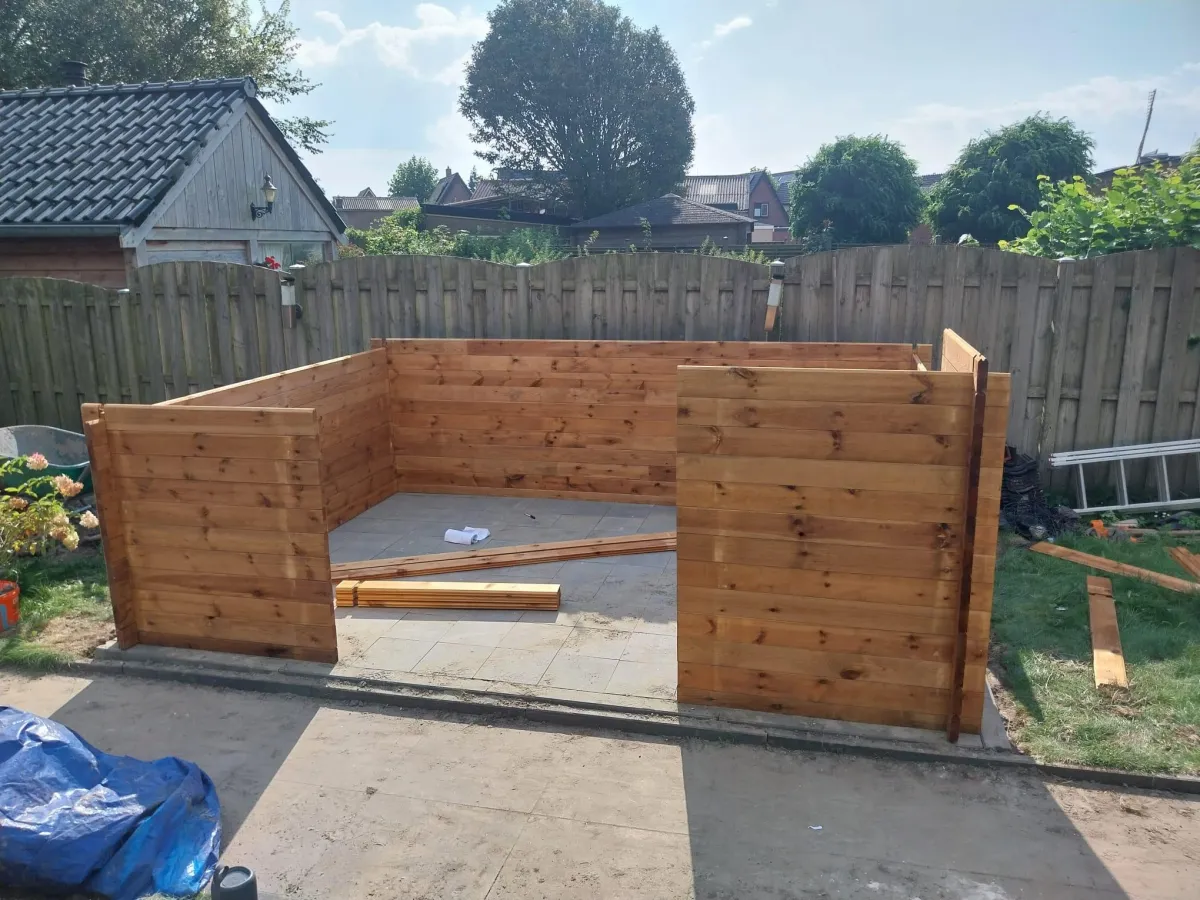 schuurtje montage Klus & Bestratingsbedrijf Engelbart