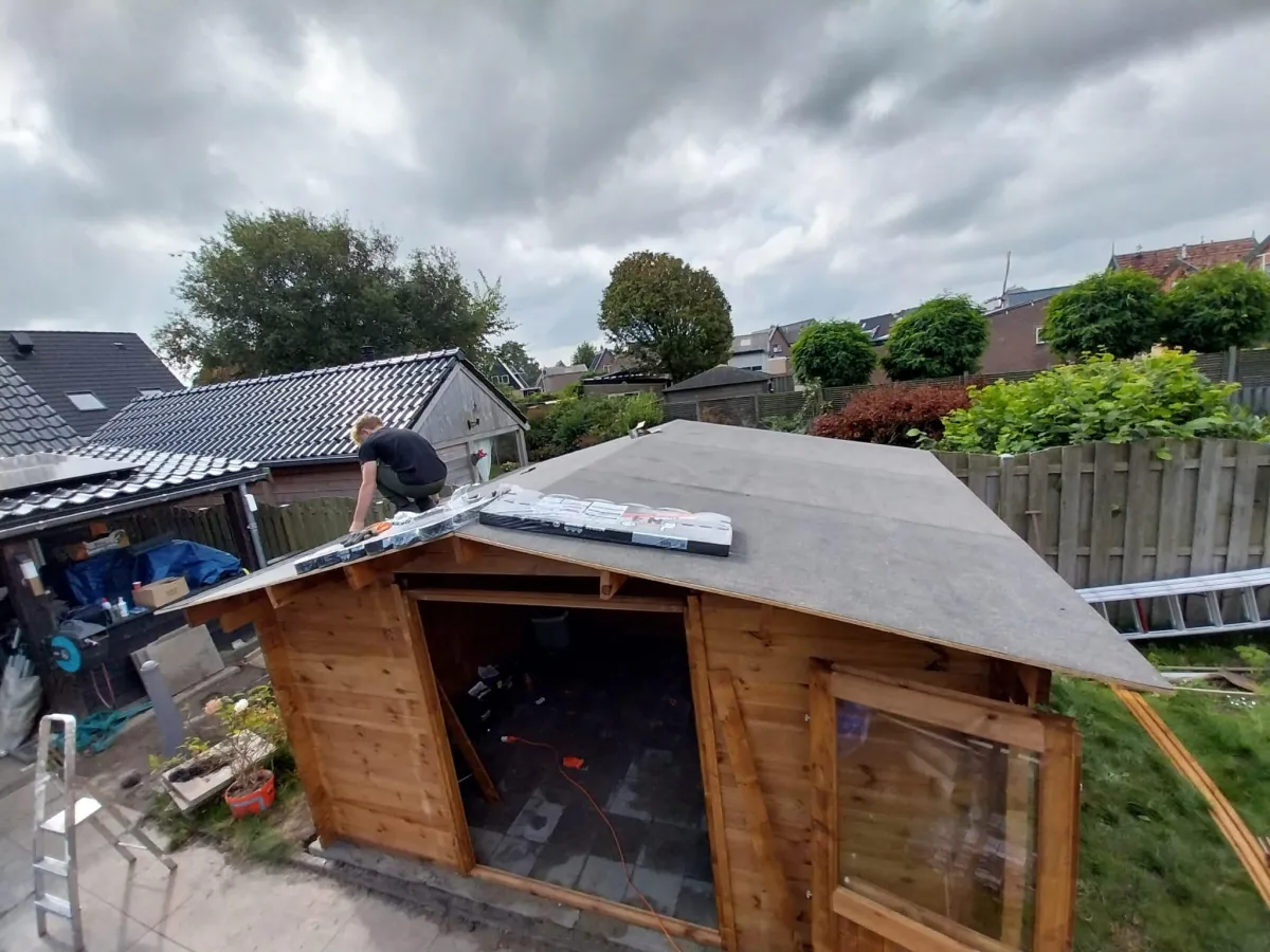 schuurtje montage Klus & Bestratingsbedrijf Engelbart