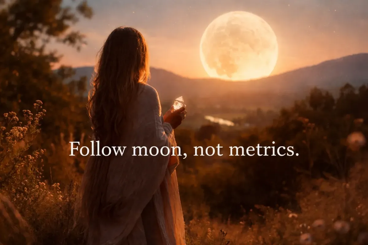 Start Following the Moon for Real Change