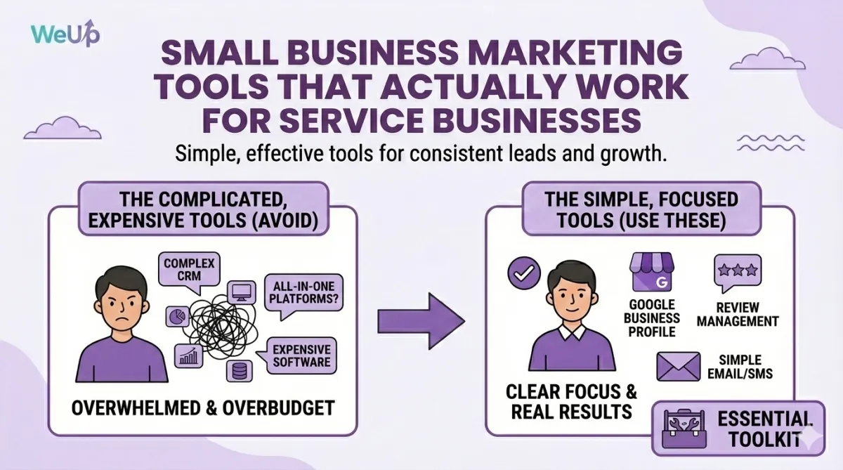 Small business marketing tools for service businesses