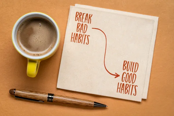 Coffee mug with inspirational text