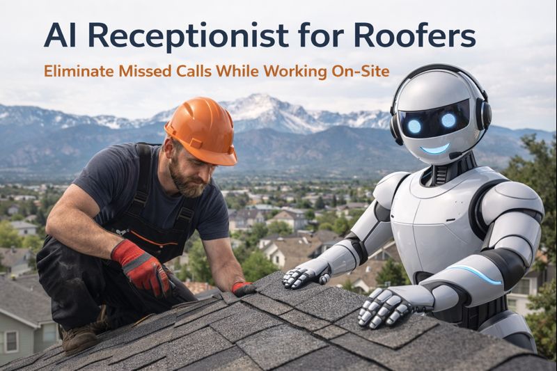 Robot working alongsite roofer in colorado springs
