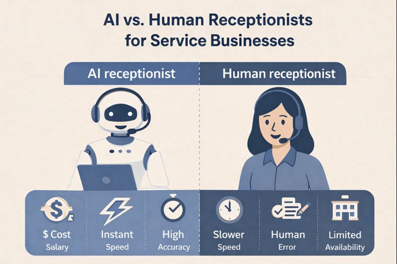 AI Receptionist VS Human