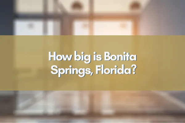 Aerial view of Bonita Springs, Florida, showcasing its sprawling landscape and waterfront
