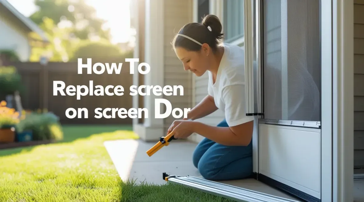 How To Replace Screen on Screen Door (Easy Guide)