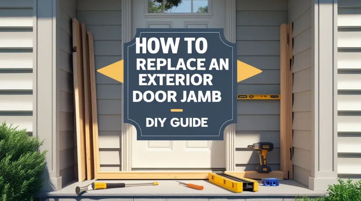 how to replace exterior door jamb