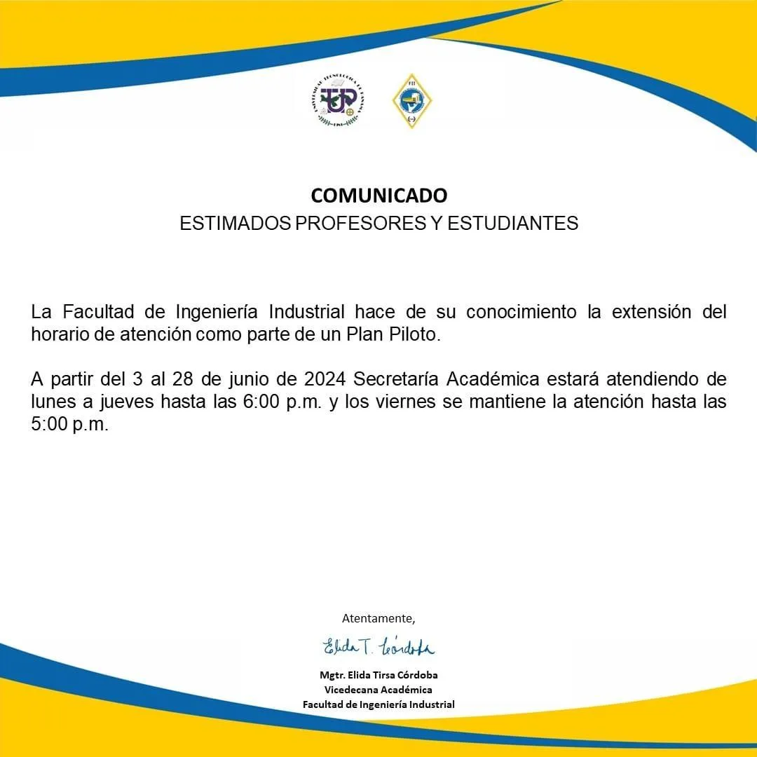 extension de horario