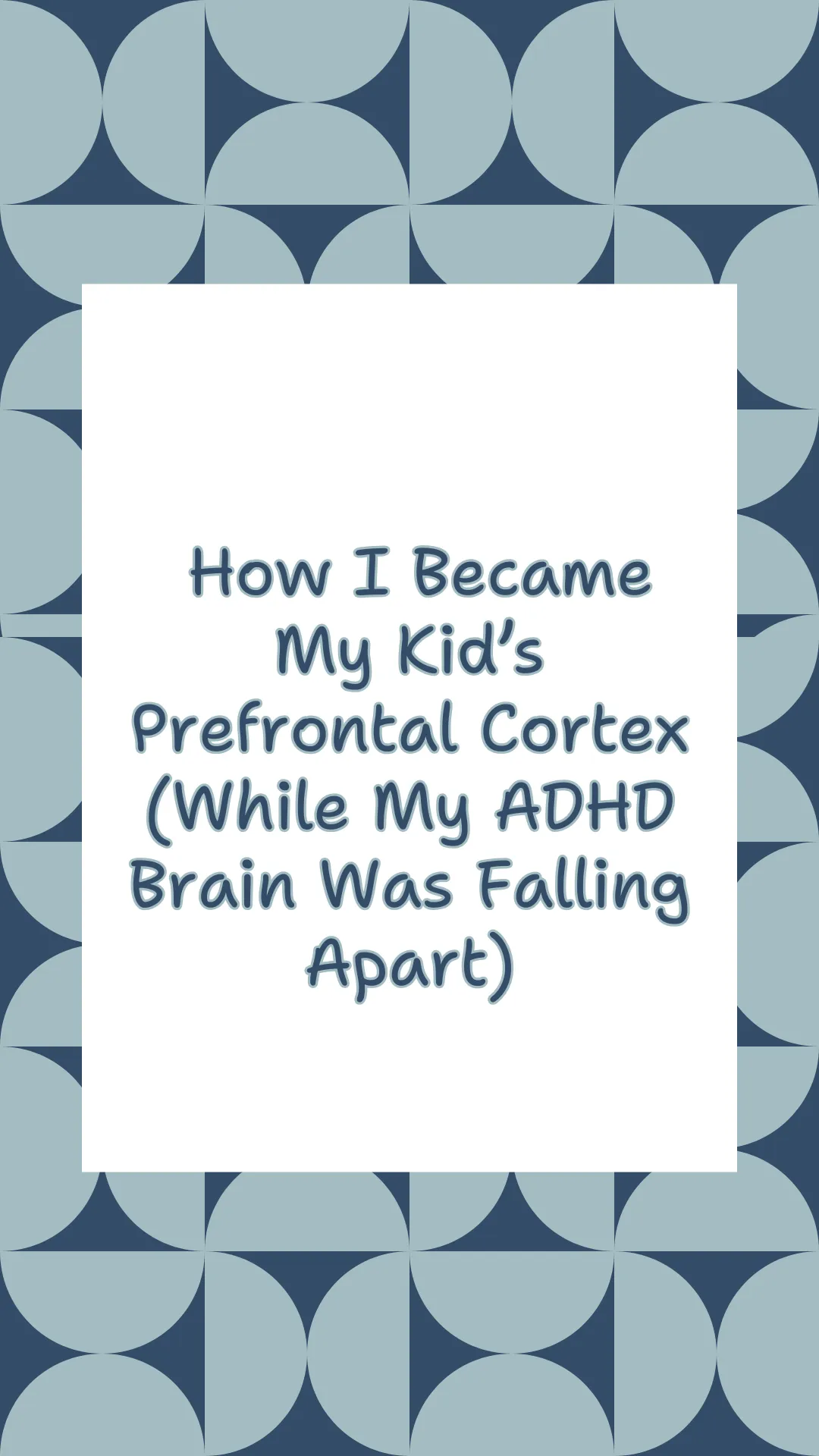 I Am My Kid’s Prefrontal Cortex 🧠… but my brain often goes on strike 😫