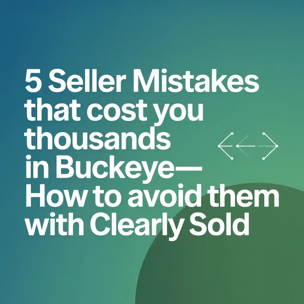 5 Seller Mistakes That Cost You Thousands in Buckeye—How to Avoid Them with Clearly Sold