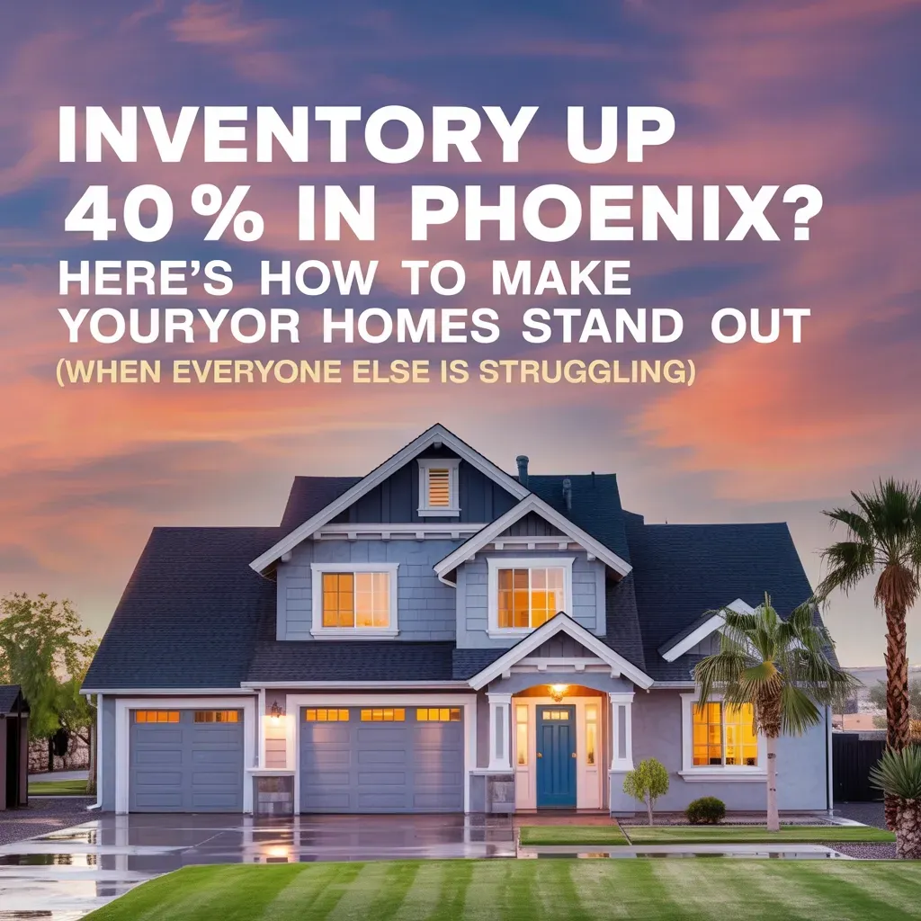 Inventory Up 40% in Phoenix? Here's How to Make Your Home Stand Out (When Everyone Else Is Struggling)