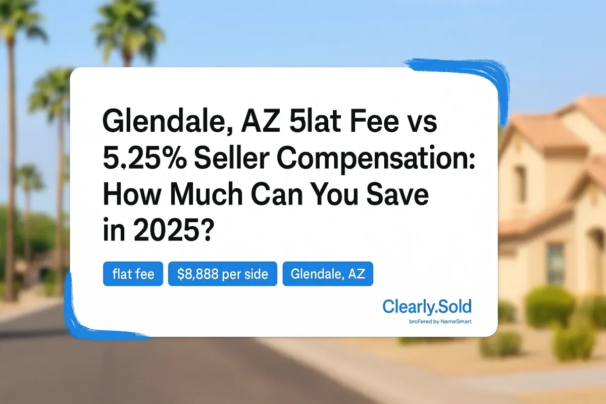 Glendale, AZ Flat Fee vs. 5.25% Seller Compensation: How Much Can You Save in 2025?