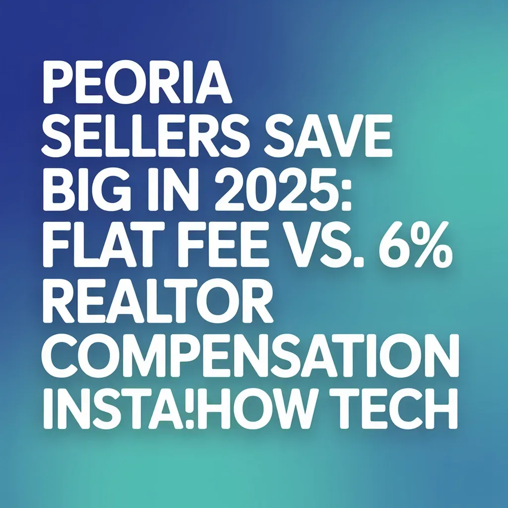Peoria Sellers Save Big in 2025: Flat Fee vs. 6% Realtor Compensation and InstaShow Tech