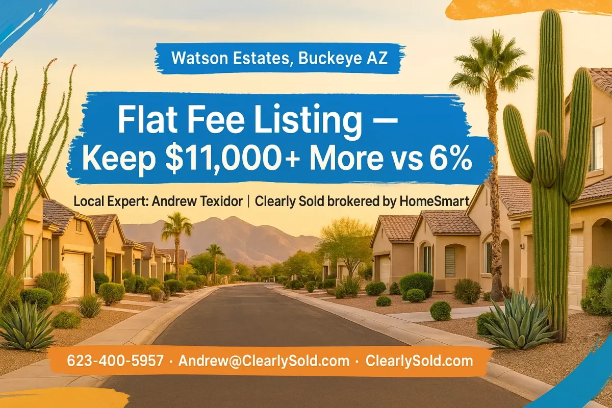 Watson Estates Community Spotlight: Buckeye's Flat Fee Listing Advantage