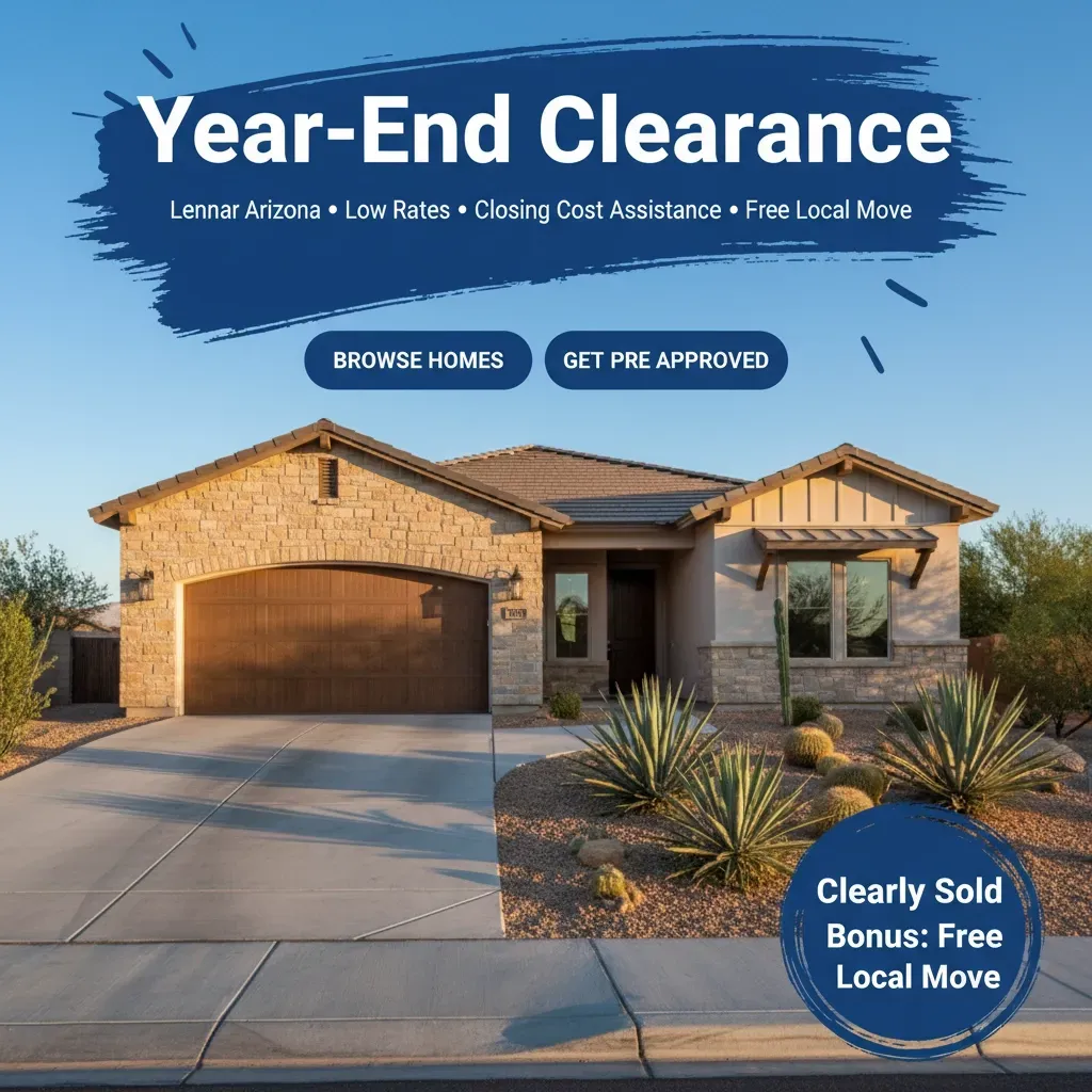 Lennar Year-End Clearance: Homebuyer Incentives & a Free Move: Don't Miss Out!
