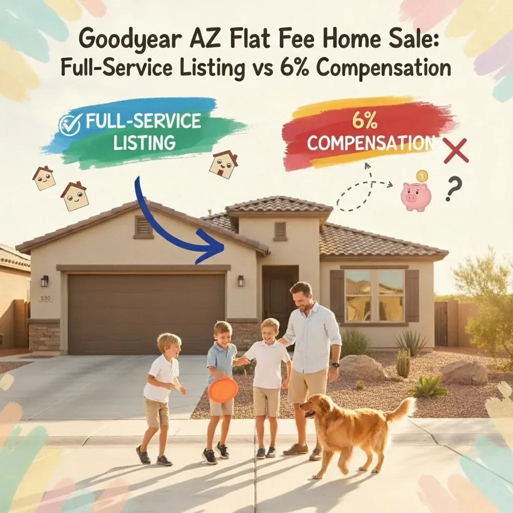 Goodyear AZ Flat Fee Home Sale: Full-Service Listing vs 6% Compensation