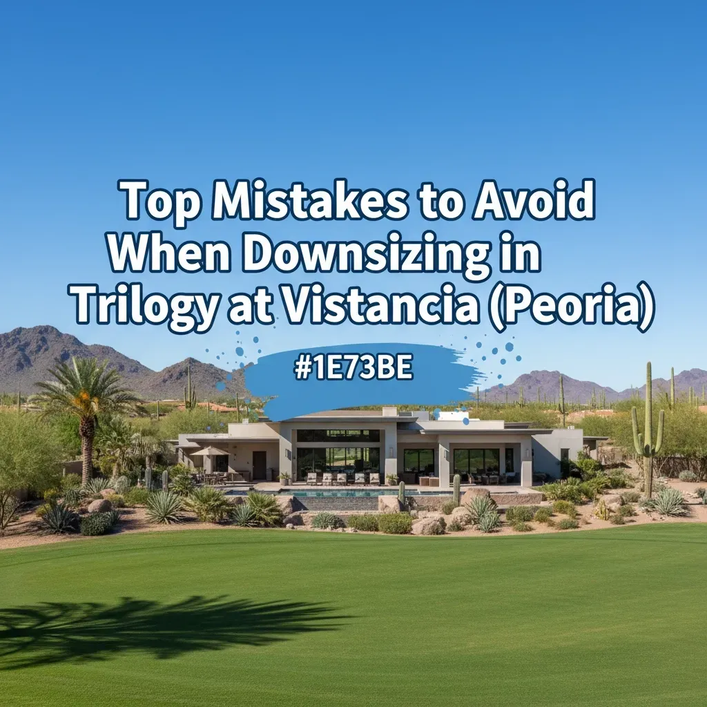 Top Mistakes to Avoid When Downsizing in Trilogy at Vistancia (Peoria)