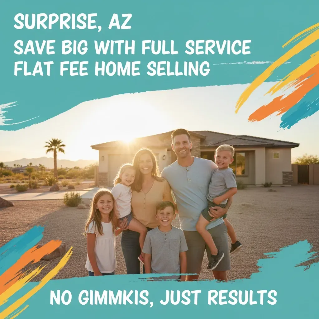 Surprise, AZ: Save Big with Full Service Flat Fee Home Selling: No Gimmicks, Just Results