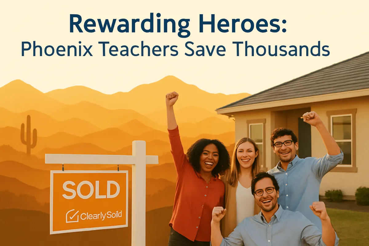 Rewarding Heroes: Phoenix Teachers Save Thousands with Clearly Sold's Flat Fee vs. Traditional Agents