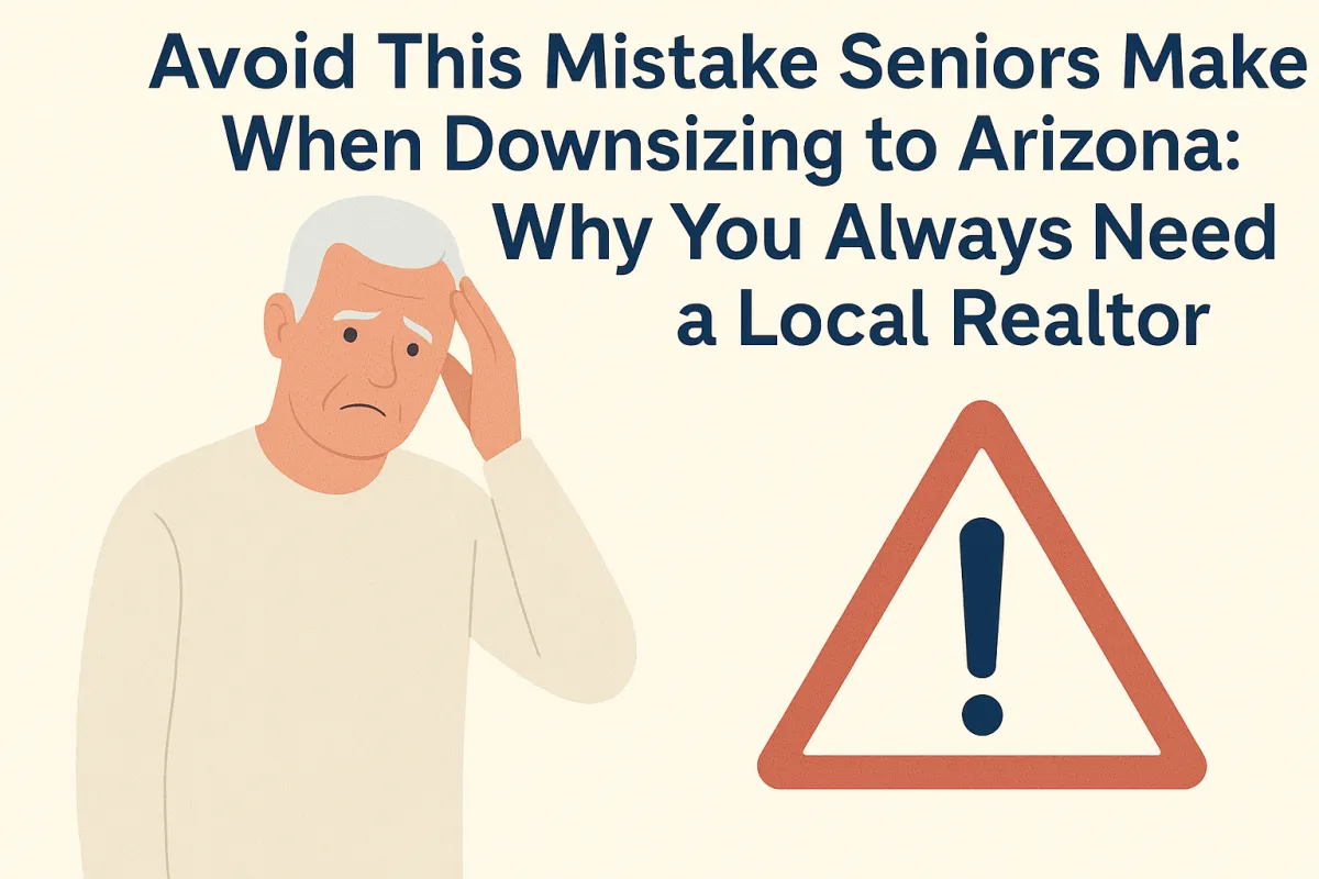 Avoid this mistake seniors make when downsizing to Arizona: Always work with a local Realtor.