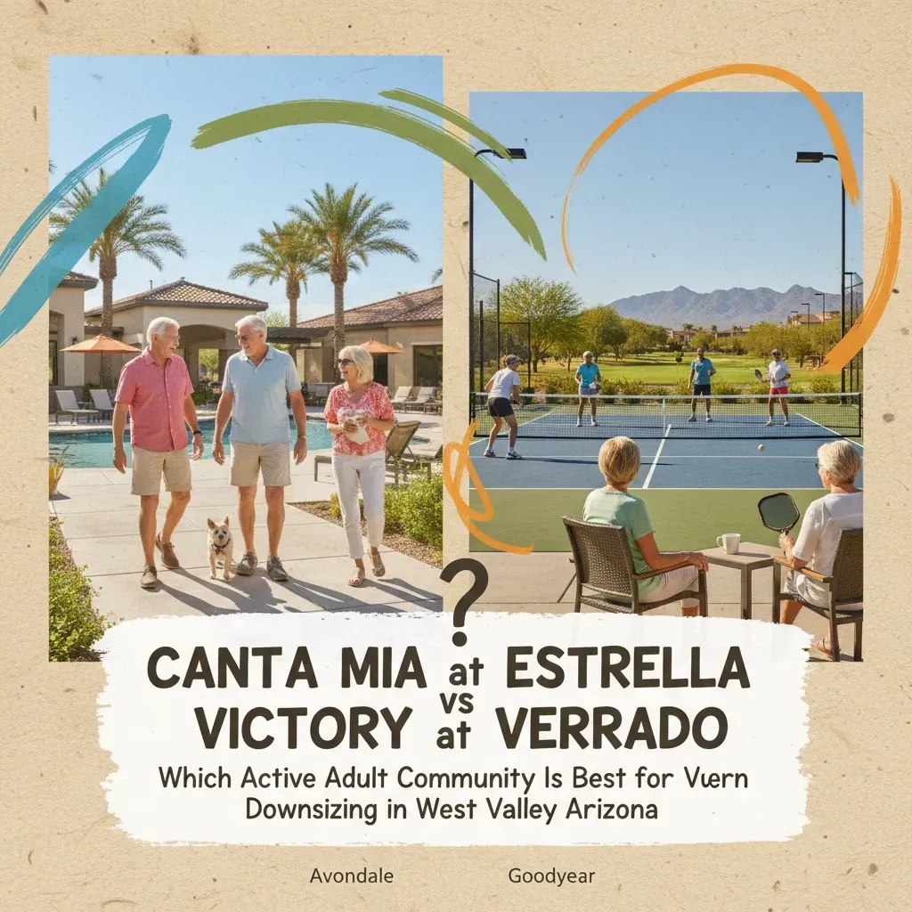 Canta Mia vs Victory at Verrado: Top 55+ Communities for Downsizing in West Valley Arizona