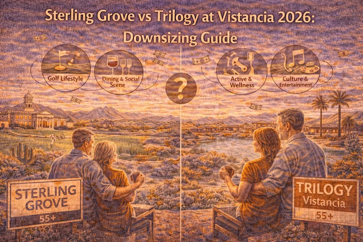 Sterling Grove vs Trilogy at Vistancia (2026): A Practical Downsizing Guide for 55+ Buyers