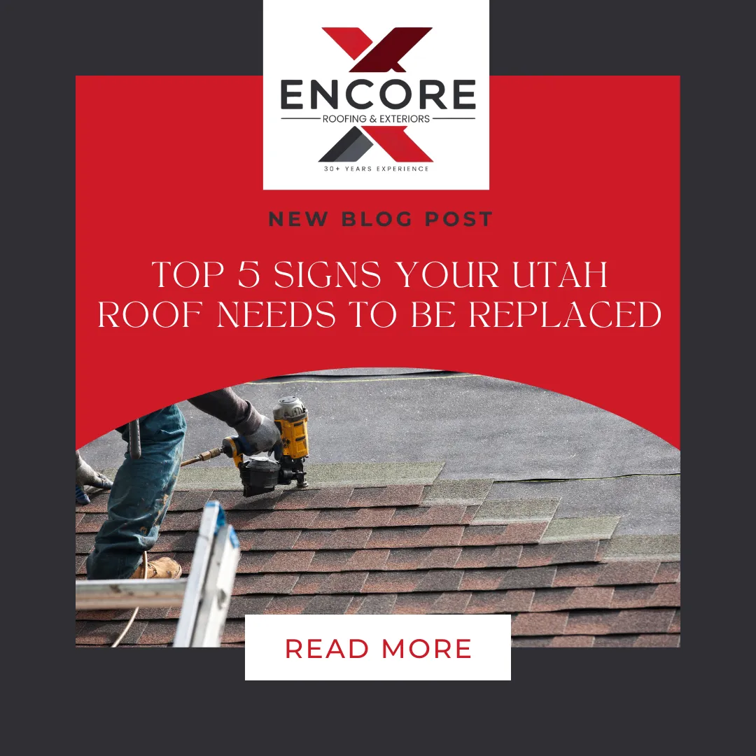 Encore Roofing crew installing a new roof replacement in Uta