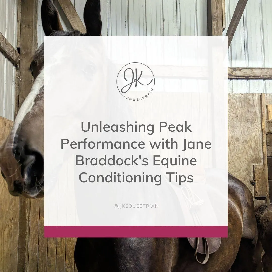 Unleashing Peak Performance with Jane Braddock's Equine Conditioning Tips
