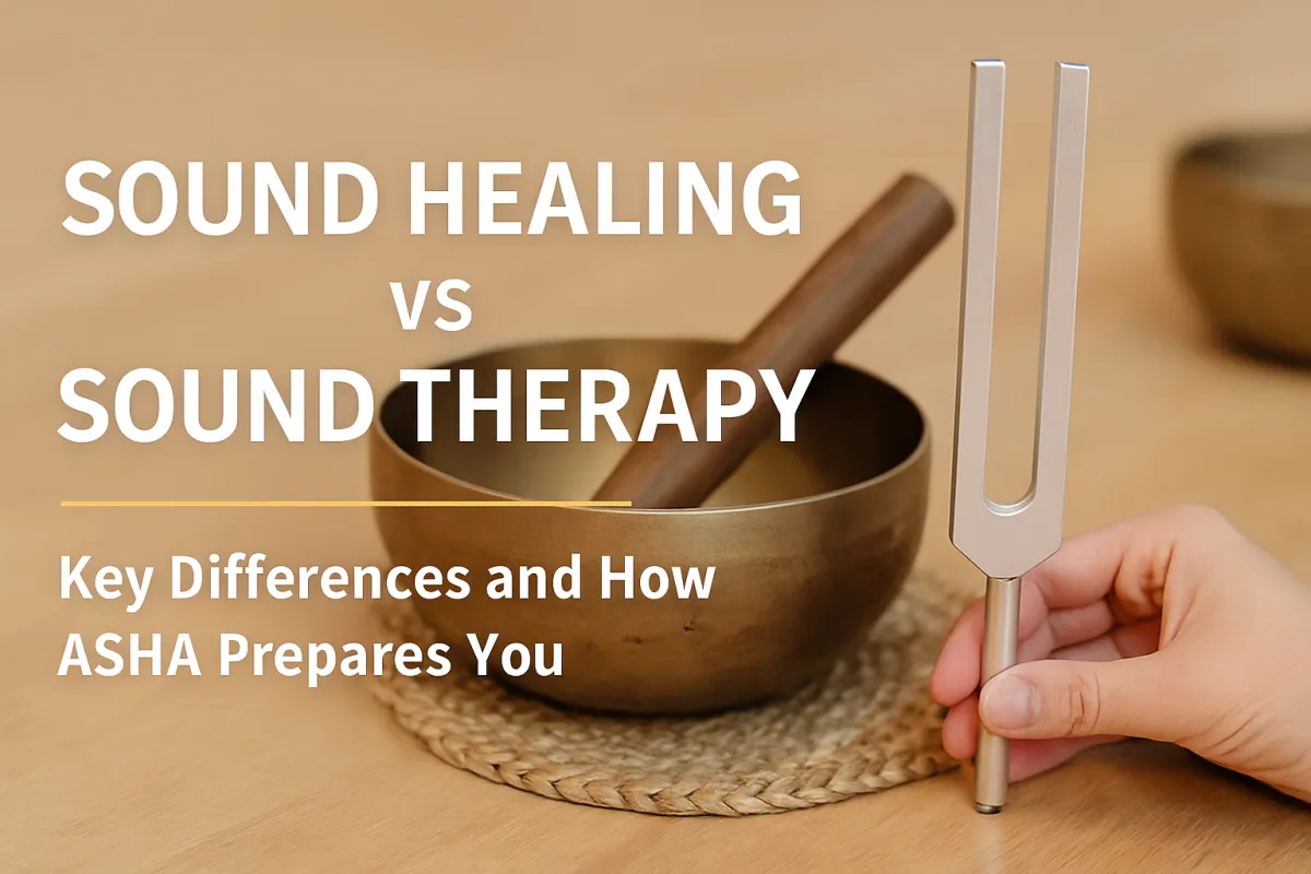 Sound Healing vs Sound Therapy: Key Differences and How ASHA Prepares You