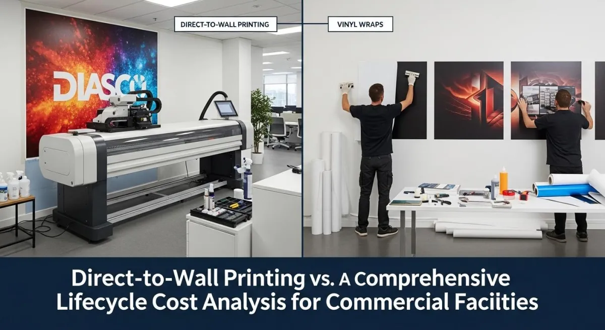 Direct-to-Wall Printing vs. Vinyl Wraps: A Comprehensive Lifecycle Cost Analysis for Commercial Facilities