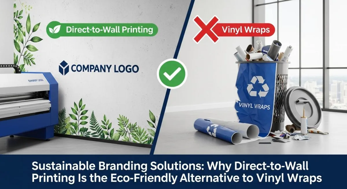 Sustainable Branding Solutions: Why Direct-to-Wall Printing Is the Eco-Friendly Alternative to Vinyl Wraps