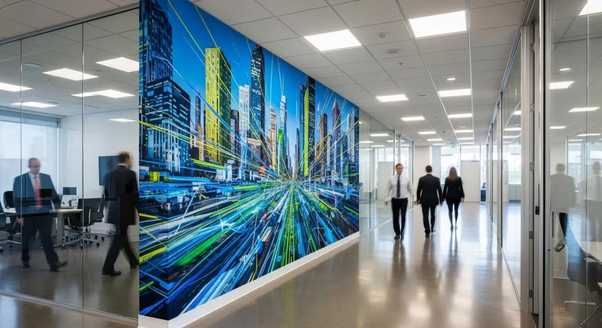 Why Direct-to-Wall Printing Outlasts Traditional Vinyl Wraps for Durable Commercial Interior Branding Solutions